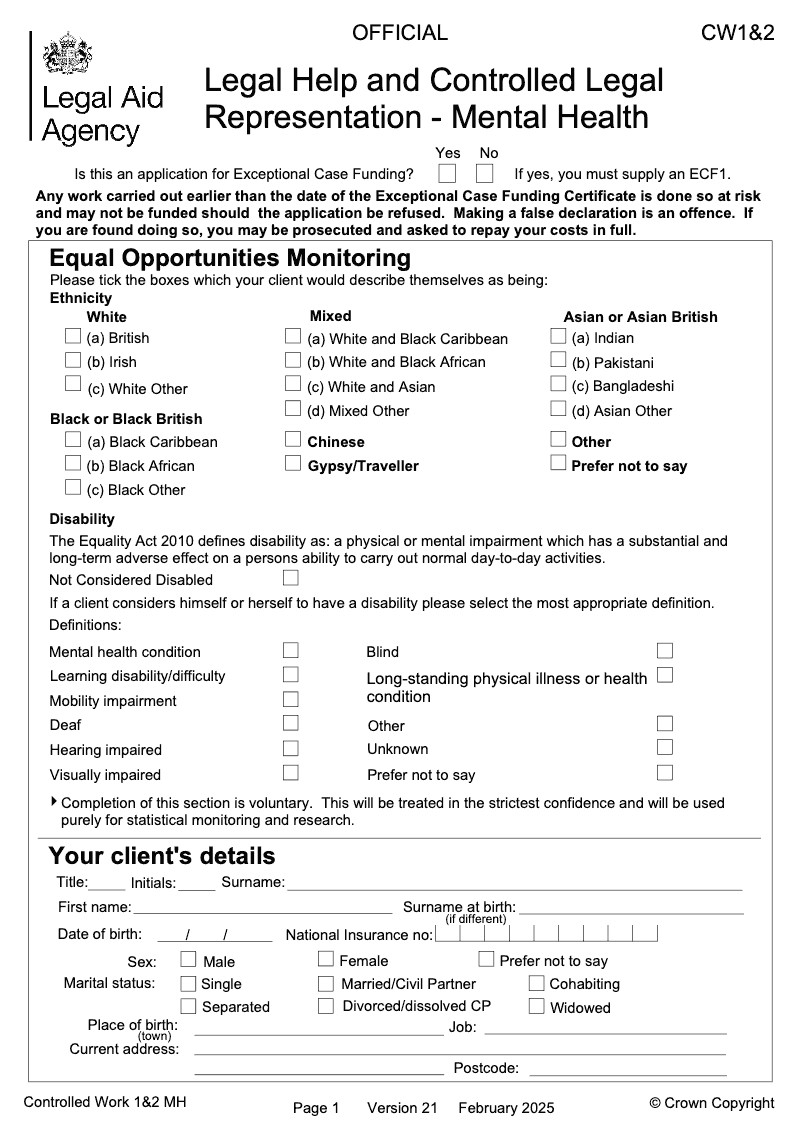 CW1 2 MH Legal Help and Controlled Legal Representation Mental Health preview