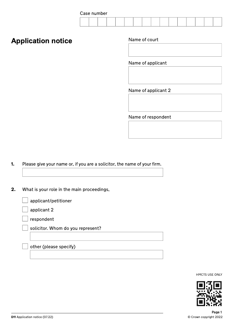 D11 Application notice DIV9 electronic signature available preview